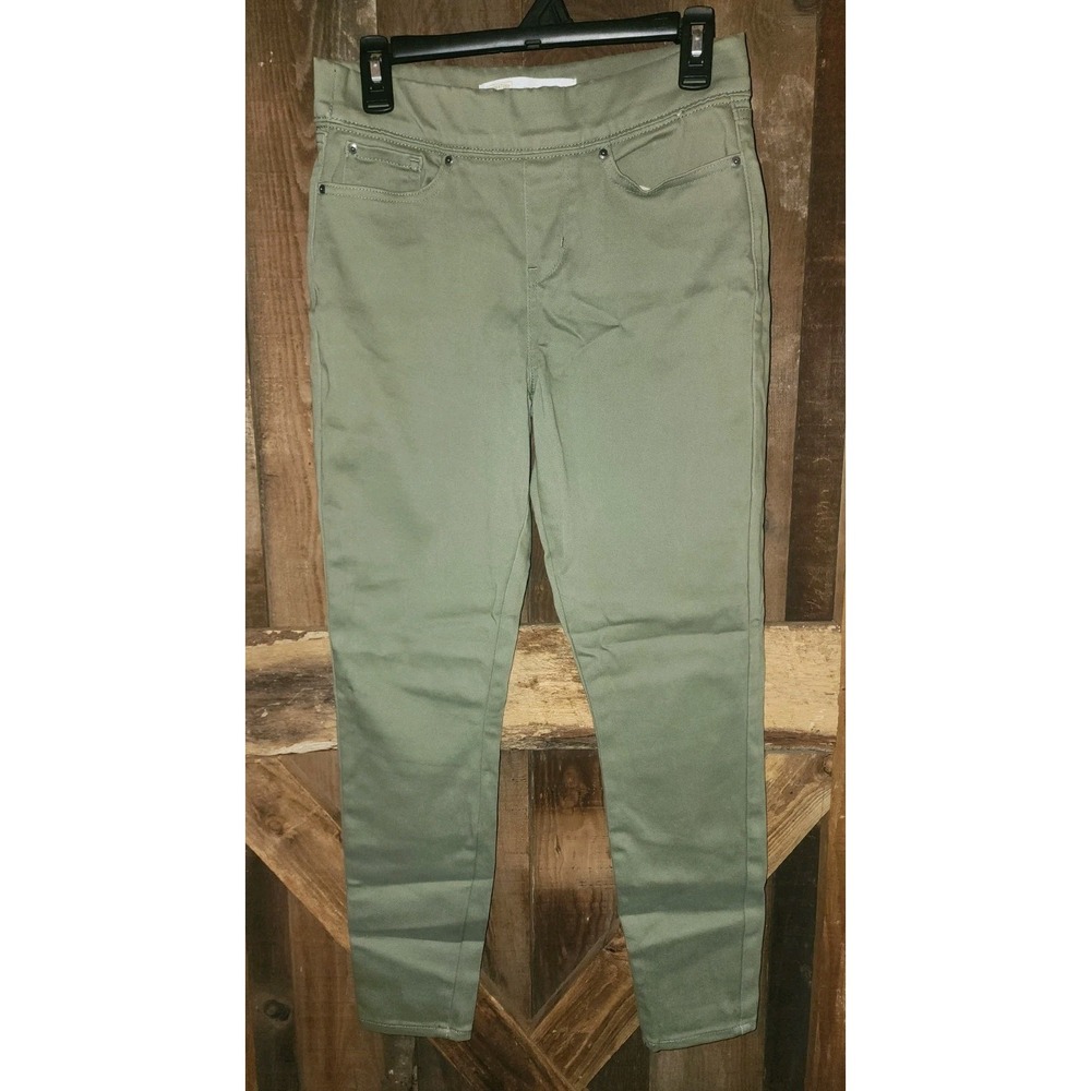 Levi Jeans Womens 6/28x30 Pull On Skinny Totally Shaping Light Green Equestrian